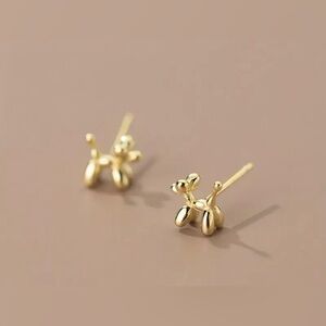 Dainty Balloon Dog Earrings